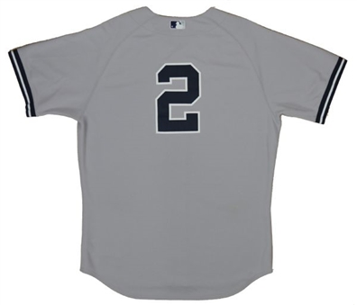 2012 Derek Jeter Game Used Yankees Road Jersey 4/6/2012 (MLB AUTH)